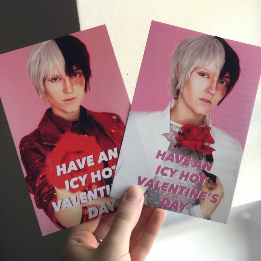 Todoroki Valentines cards, set of two